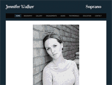 Tablet Screenshot of jenniferwalkersoprano.com